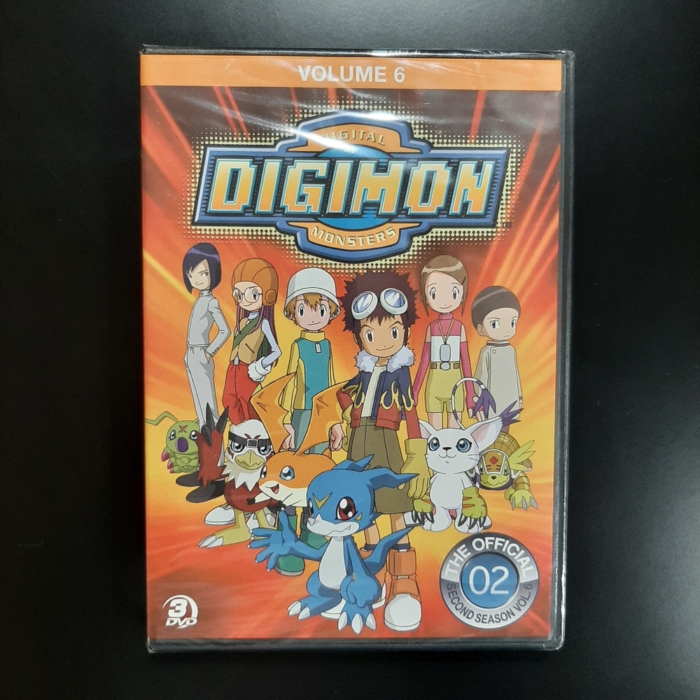 Digimon Digital Monsters 3-Disc DVD Set Official Season 2 Volume 6 NEW Sealed